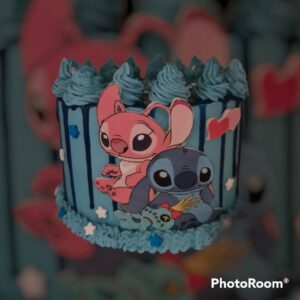 Tarta Stich y Ángel buttercream